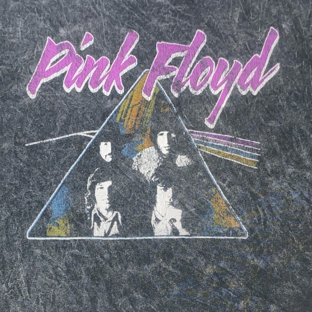 Pink Floyd Gray‎ Short Sleeve Tee with Iconic Prism Design
